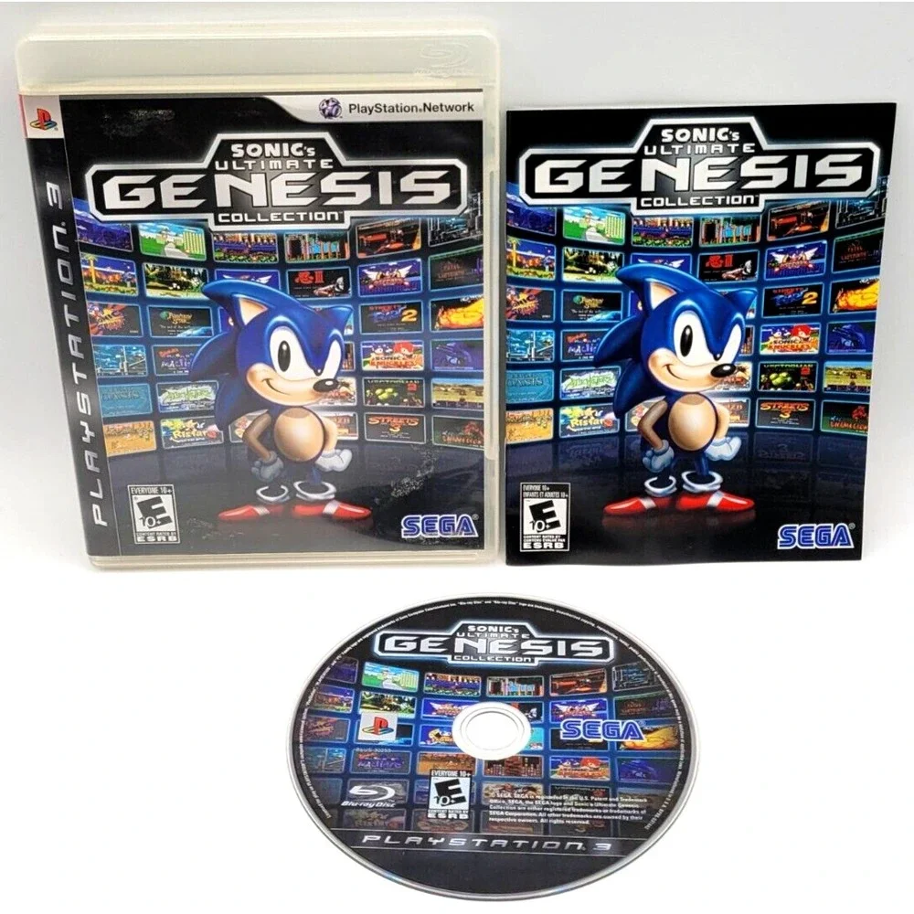SONIC'S ULTIMATE GENESIS COLLECTION CIB COMPLETE IN BOX PS3 PLAYSTATION 3 GAME